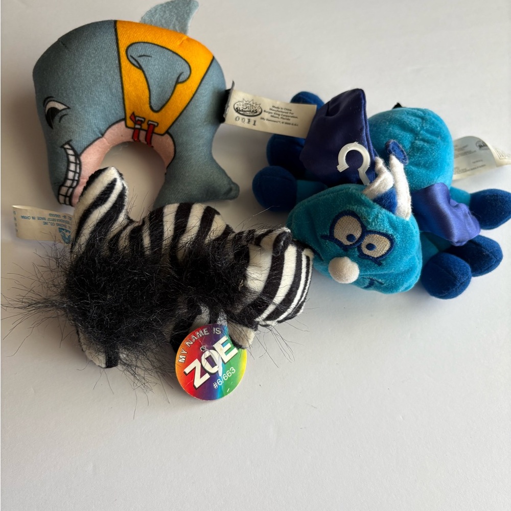 Colorful Stuffed Animal Set for Kids